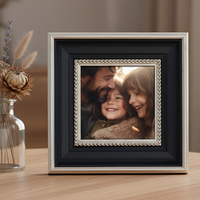 Art Street MDF Table Photo Frame(Black, 1 Photo(s), 5x5 Inch)