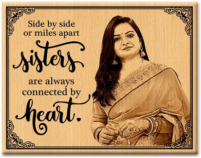 Magic Laser art Wood Table Photo Frame(Brown, 1 Photo(s), 10x8 WC-9081003431)