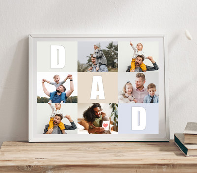 MFG Acrylic Wall Photo Frame(White, Black, 6 Photo(s), 15X10)