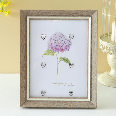 Ekhasa Wood Table Photo Frame(Brown, 1 Photo(s), 16.7 * 21.8 CM)