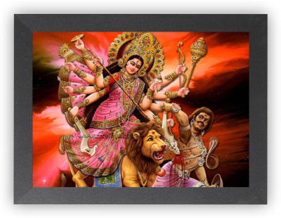 DECORPRINT DESIGN Durga Maa Religious Frame