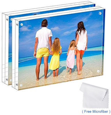 Maitri Acrylic Table Photo Frame(White, 1 Photo(s), 5x7)
