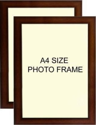 Maurvish Amazing Arts Wood Wall Photo Frame(Brown, 2 Photo(s), A4 Size)