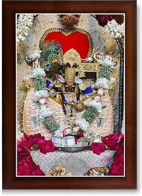 VANAPRINT Shri Sanwaliya Seth Ji Photo Frame Wooden Wall Hanging for Home, Office & Temple Digital Reprint 12 inch x 9 inch Painting(With Frame)