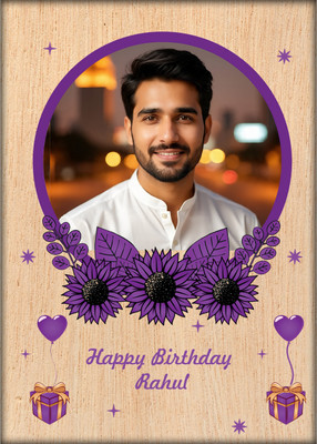 reva enterprises Wood Table Photo Frame(Multicolor, 1 Photo(s), 10cms)