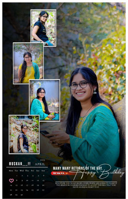 WELLCOMECRAFT Wood Wall Photo Frame(Black, 5 Photo(s), Premium A4 Customized Photo Frame | Add Your Photo, Name & Message | Personalized Gift for Couples, Birthday & Home Decor Send photos on Whatsaap No (6376784648) And Get Digital Reprint)