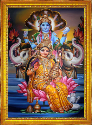 DropTopDecor Lord Vishnu Ji Photo Frame Religious Frame