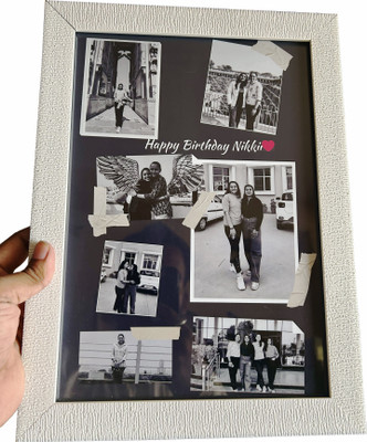 Fashioncreet Wood Wall Photo Frame(White, 7 Photo(s), A4)