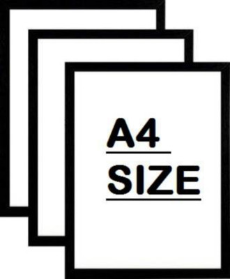 Stuthi Arts Wood Wall Photo Frame(Black, 3 Photo(s), A4)