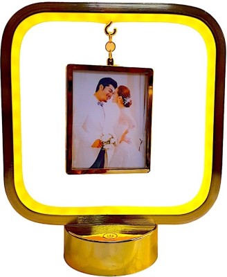 ATLANTA Plastic Table Photo Frame(Gold, White, 2 Photo(s), 7x9 cm, 3x4 inches)