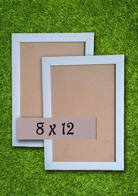 PAVEL ART Wood Wall Photo Frame(White, 2 Photo(s), 8x12, White Photo Frame, Blank Photo Frame)