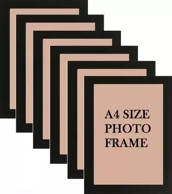 hansacraft Wood Wall Photo Frame(Black, 6 Photo(s), A4)