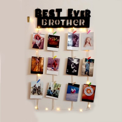 VAH Customized Gift Best Reel Photo Collage Photo frame, Photo Hanging album(65 cm X 47 cm, Best Brother Ever)