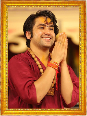 Renowned MDF Wall Photo Frame(Maroon, 1 Photo(s), Bageshwar Dham 10x14 CM)