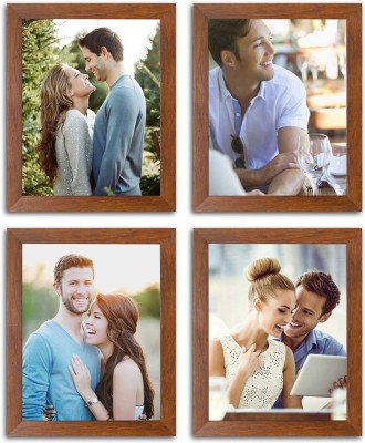 Painting Mantra Wood Wall Photo Frame(Brown, 4 Photo(s), 8x10)