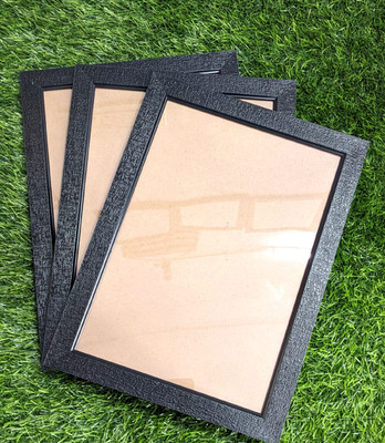 Stuthi Arts Wood Wall Photo Frame(Black, 3 Photo(s), a4)