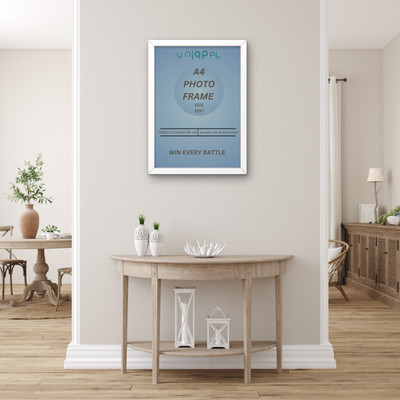 UNIQPAL Wood Wall Photo Frame(White, 1 Photo(s), A4 SIZE PHOTO)