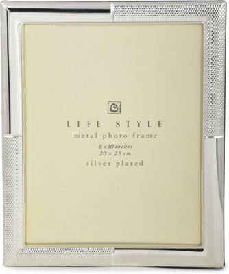 Ornate Silver-plated Wall Photo Frame(Silver, 1 Photo(s), 8 x 16)
