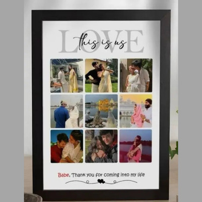 DEKOVA MDF Wall Photo Frame(Black, 9 Photo(s), 1 normal_photo_frame)