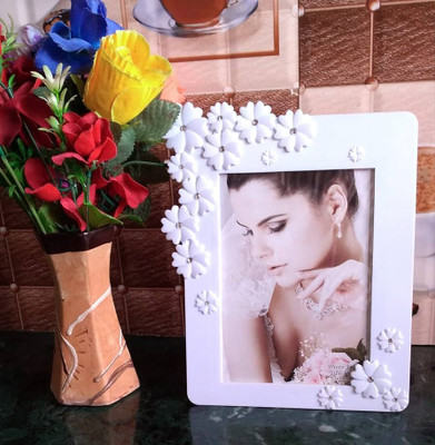 computronics Plastic Table Photo Frame(White, 1 Photo(s), 13*18CM, 5*7)