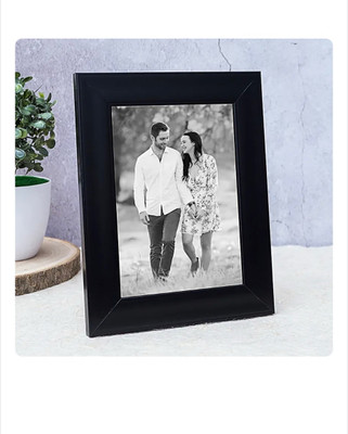 MARUTIOVERSEAS Wood Table Photo Frame(Black, 1 Photo(s), 4*6)