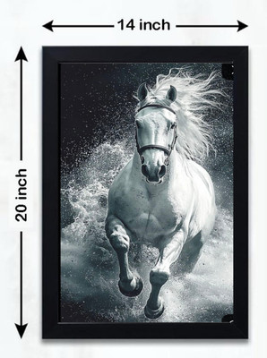 geniusarts Wood Wall Photo Frame(Black, 1 Photo(s), 14X20)