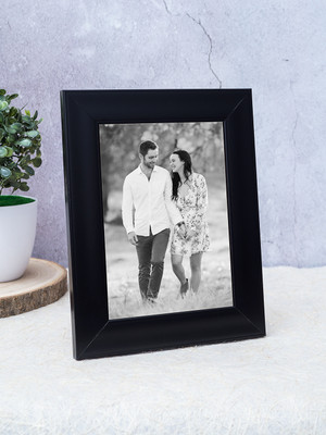 GOLDEN PEACOCK Polymer Table Photo Frame(Black, 1 Photo(s), 5 in x 7 in (Width x Height))