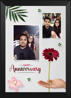 SwastikMart Plastic Wall Photo Frame(Black, 2 Photo(s), Couple photo frame, A4-Size-Model-M-96O 72~13982)