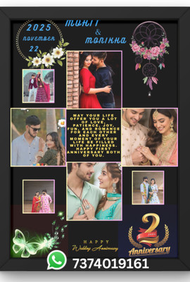 the fame story Wood Wall Photo Frame(Multicolor, 1 Photo(s), costumize photo frame)