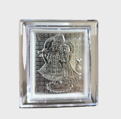 Bhandari Acrylic Table Photo Frame(Silver, 1 Photo(s), 7 x 7.5 x 3 cm)