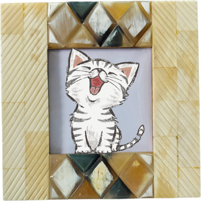 InsTook Wood Table Photo Frame(White, 1 Photo(s), s)