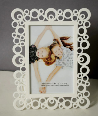 Painting Mantra Plastic Table Photo Frame(White, 1 Photo(s), 4x6)