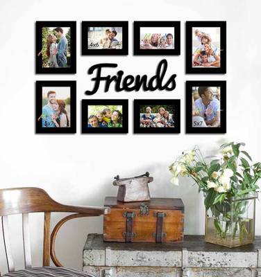 Painting Mantra Wood Personalized, Customized Gift Best Friends Reel Photo Collage gift for Friends, BFF with Frame, Birthday Gift,Anniversary Gift Wall