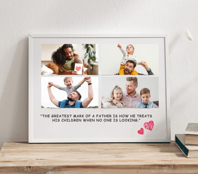 MFG Acrylic Wall Photo Frame(White, Black, 4 Photo(s), 15X10)