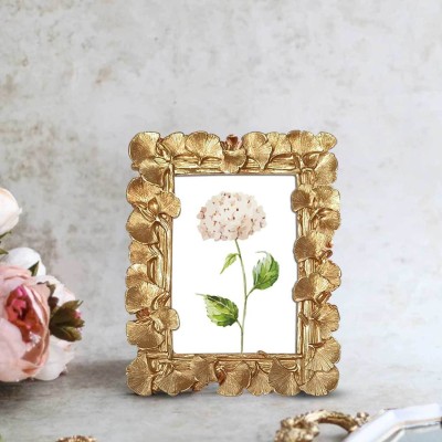 Painting Mantra Gold-plated Table Photo Frame(Gold, 1 Photo(s), 4x6 Inch)