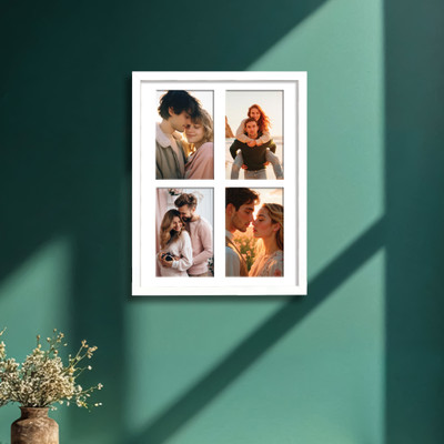 Art Street MDF Wall Photo Frame(White, 4 Photo(s), 4x6 (Inch))