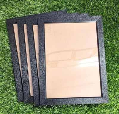 jv enterprises MDF Wall Photo Frame(Black, 4 Photo(s), A4)