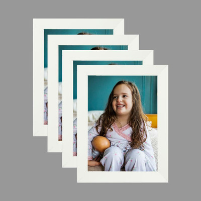 PADYAL Wood Table Photo Frame(White, 4 Photo(s), 5x7)