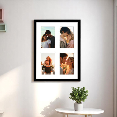 Art Street MDF Wall Photo Frame(Black, 4 Photo(s), 4x6 (Inch))