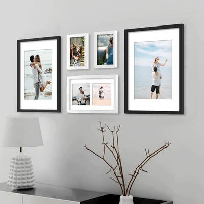 Stuthi Arts MDF Wall Photo Frame(Multicolor, 5 Photo(s), 4x6,10x6, 11x14)