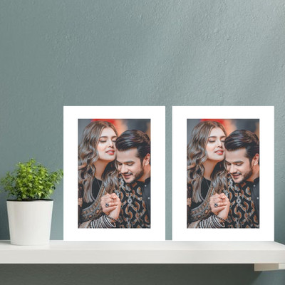 Akansha Gifting Wood Table Photo Frame(White, 2 Photo(s), 6x8 inch WP-93106669400))