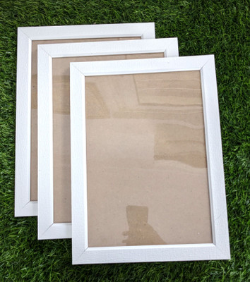 Stuthi Arts Wood Wall Photo Frame(White, 3 Photo(s), A4, DOCUMENT SIZE)