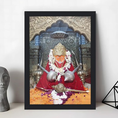 Giftway MDF Wall Photo Frame(Black, 1 Photo(s), 9x12 Inch, Bageshwar Shri Dham Balaji Photo Frame | Divine Tribute to Lord Balaji | High-Quality Prints, Elegant Design)