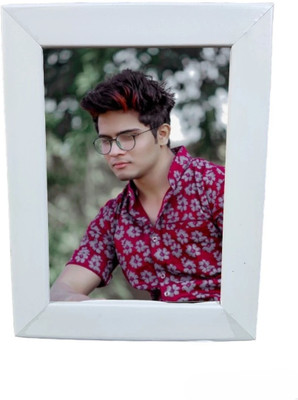 Yashphotoframe Glass Table Photo Frame(White, 1 Photo(s), 5x7 inch)