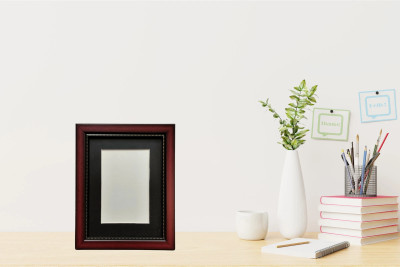 Decor53 Polymer Table Photo Frame(Maroon, 1 Photo(s), 15 x 20 Cm)