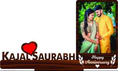 Apnagift Wood Table Photo Frame(Multicolor, 1 Photo(s), 7x11 Inch)
