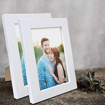 Art Street Acrylic Table Photo Frame(White, 2 Photo(s), 4x6 inch)