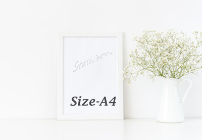 Stuthi Arts Wood Wall Photo Frame(White, 1 Photo(s), A4)