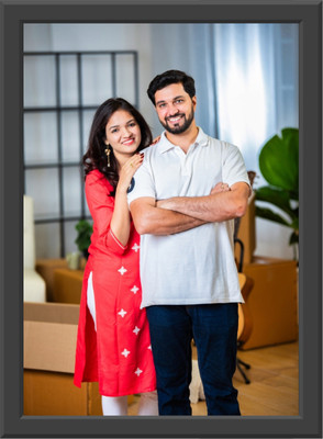 SFG Acrylic Wall Photo Frame(Black, 1 Photo(s), Images & Text Send on WhatsApp- 9358575584, (A4 or 9X12 Inch))