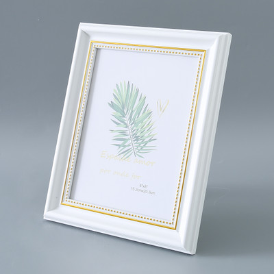 KUBER INDUSTRIES MDF Table Photo Frame(White, 1 Photo(s), 21.8 x 26.9 x 1.5 CM)